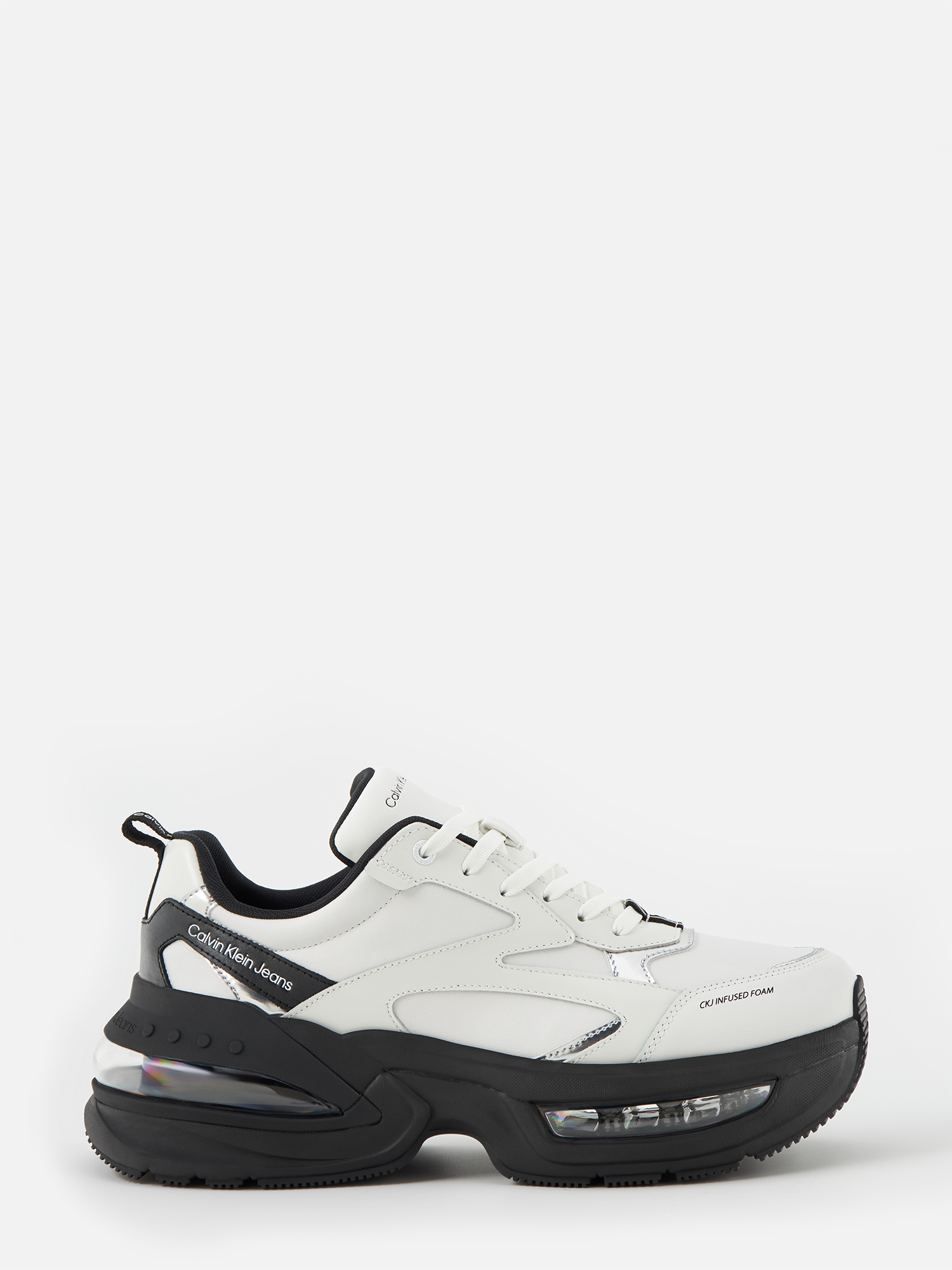 

Кроссовки мужские Calvin Klein YM0YM009210LE белые 44 EU, Черный, YM0YM009210LE