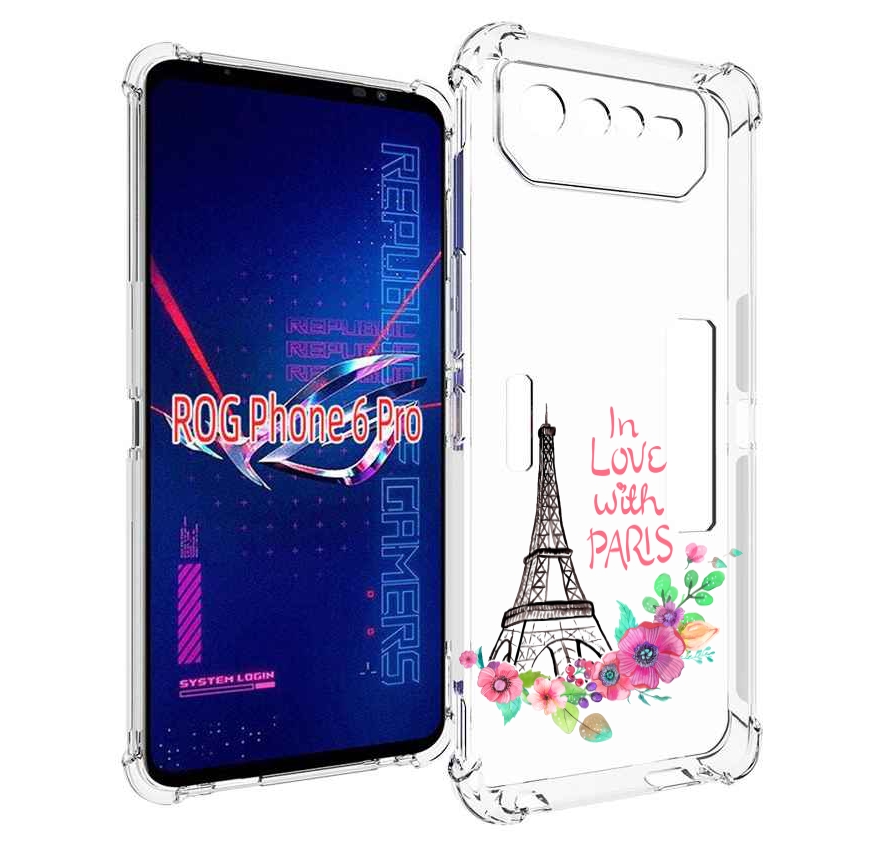 

Чехол MyPads любимый париж для Asus ROG Phone 6 Pro, Прозрачный, Tocco