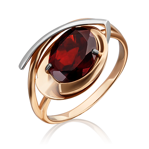 

Кольцо из золота р. 17 PLATINA jewelry 01-5309-00-204-1110-46, гранат, 01-5309-00-204-1110-46