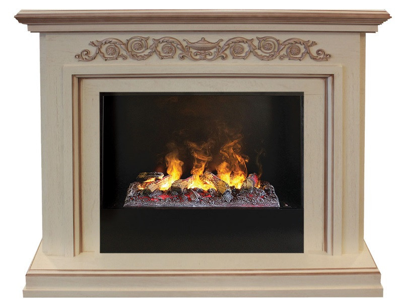 фото Электрический камин realflame leticia 26 wt-p511 с 3d cassette 630 + black вставка