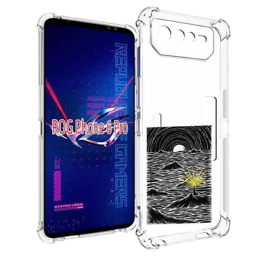 

Чехол MyPads маяк в черно белом море для Asus ROG Phone 6 Pro, Прозрачный, Tocco
