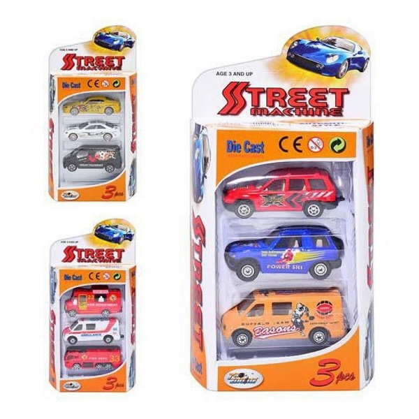 

Машинки Street Machine Pioneer 3 шт в ассортименте, PT2007