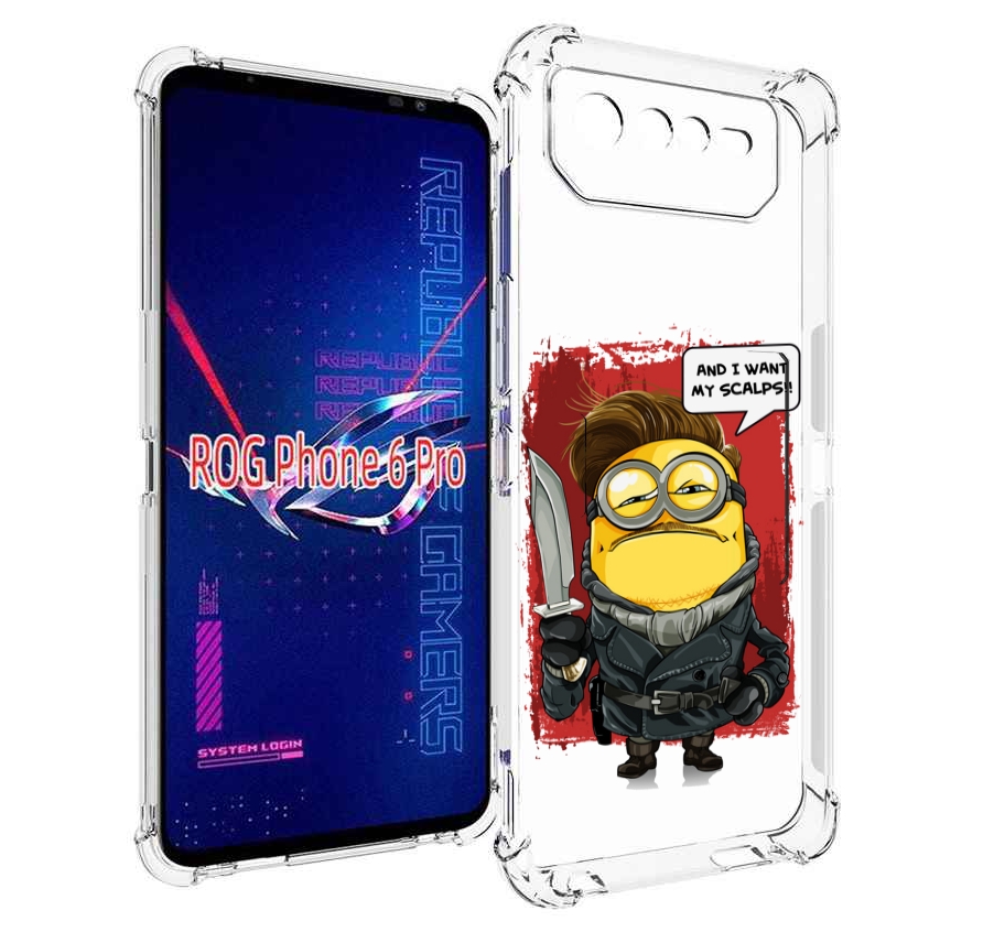

Чехол MyPads миньон убийца для Asus ROG Phone 6 Pro, Прозрачный, Tocco