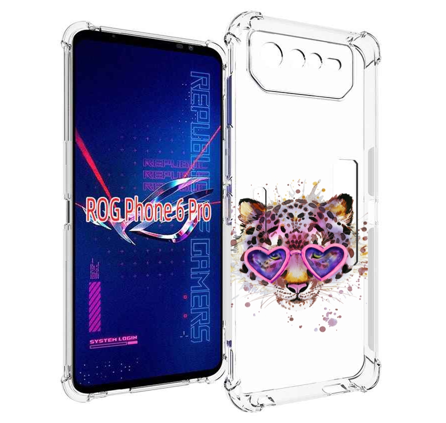

Чехол MyPads модный леопард для Asus ROG Phone 6 Pro, Прозрачный, Tocco