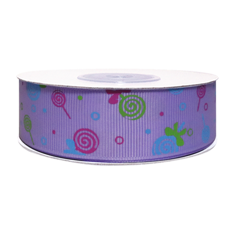 

Лента репсовая Дамское счастье "Леденец на палочке", 25 мм х 18,20 м, сирень, Сиреневый