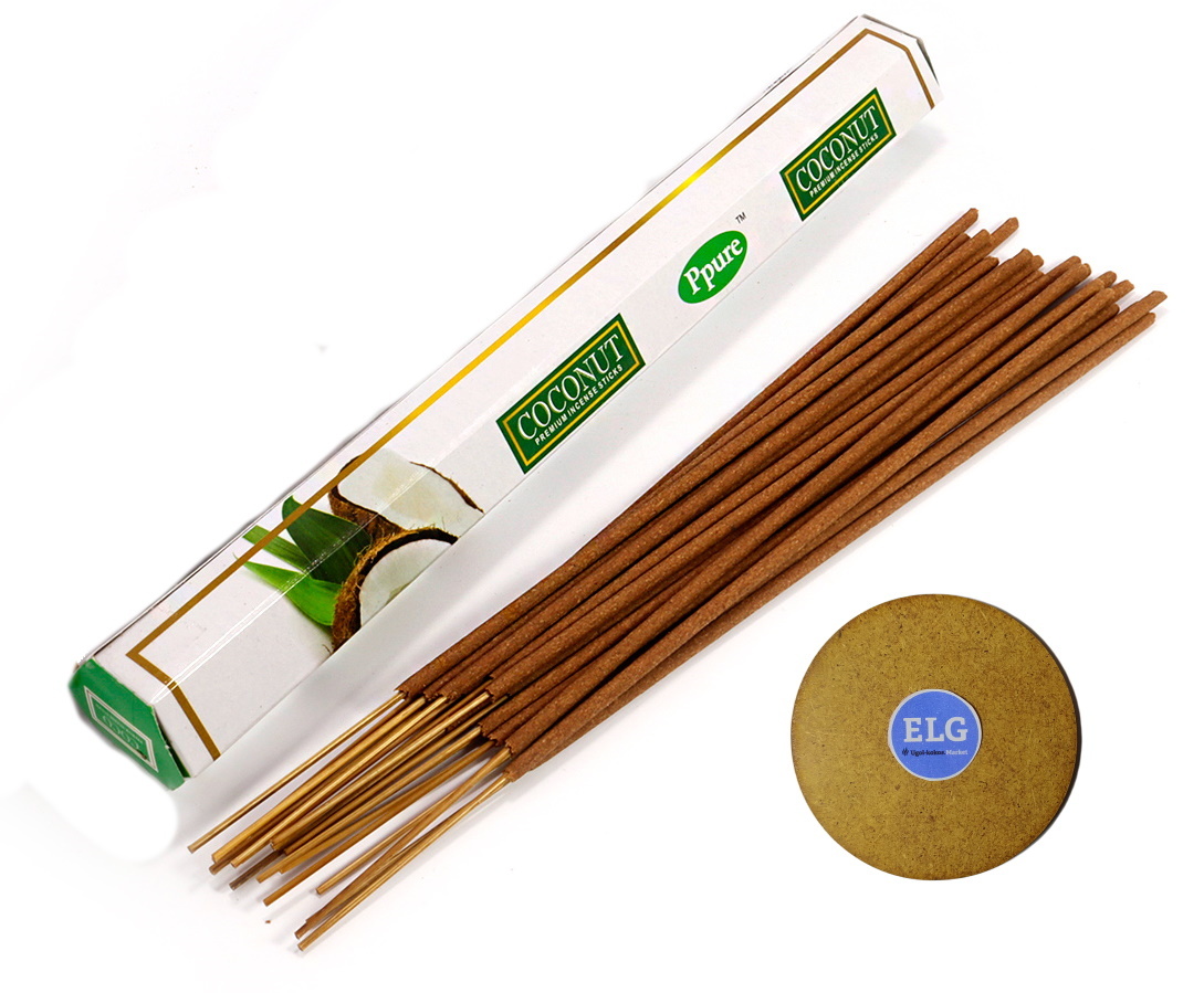 

Благовония ELG PPURE Кокос (Coconut) + подставка