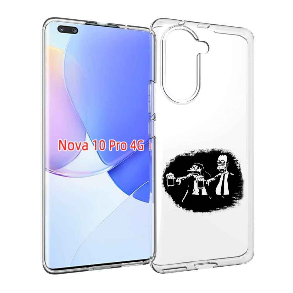 фото Чехол mypads гомер пьет для huawei nova 10 pro противоударный