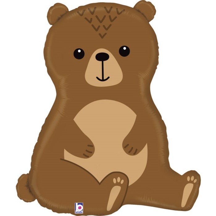 фото Шар фольгированный 34'' фигура, лесной медведь, 1 шт. 35976 grabo