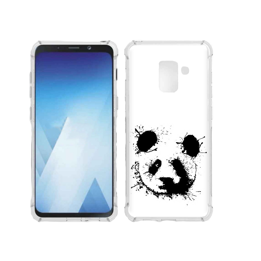 

Чехол MyPads Tocco для Samsung Galaxy A5 (2018) клякса-панда (PT95317.573.389), Прозрачный, Tocco