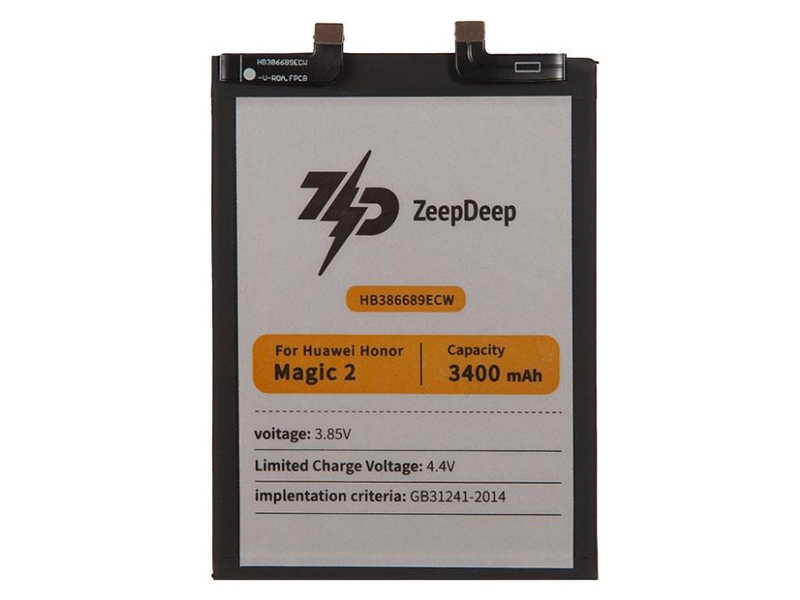 

Аккумулятор для телефона ZeepDeep HB386689ECW 3000 мА/ч Honor, Honor Magic 2