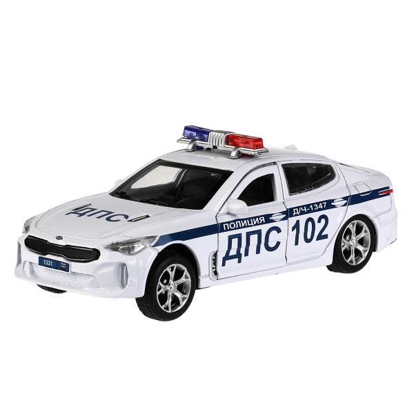 

Машина Технопарк KIA Stinger Полиция 12 см, двери, свет, звук, металл STINGER-12SLPOL-WH, Белый