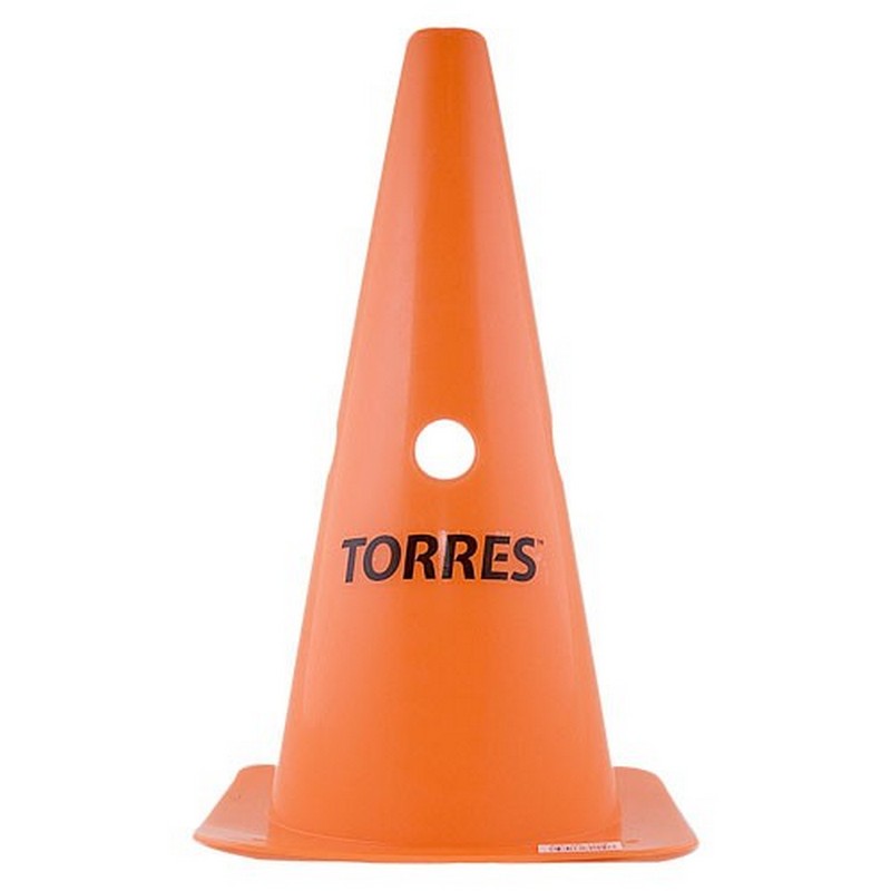 

Конус тренировочный Torres TR1009, 30х19х19 см, 4 отв., 2.5 см, жёсткий 4 шт., Оранжевый, TR1009