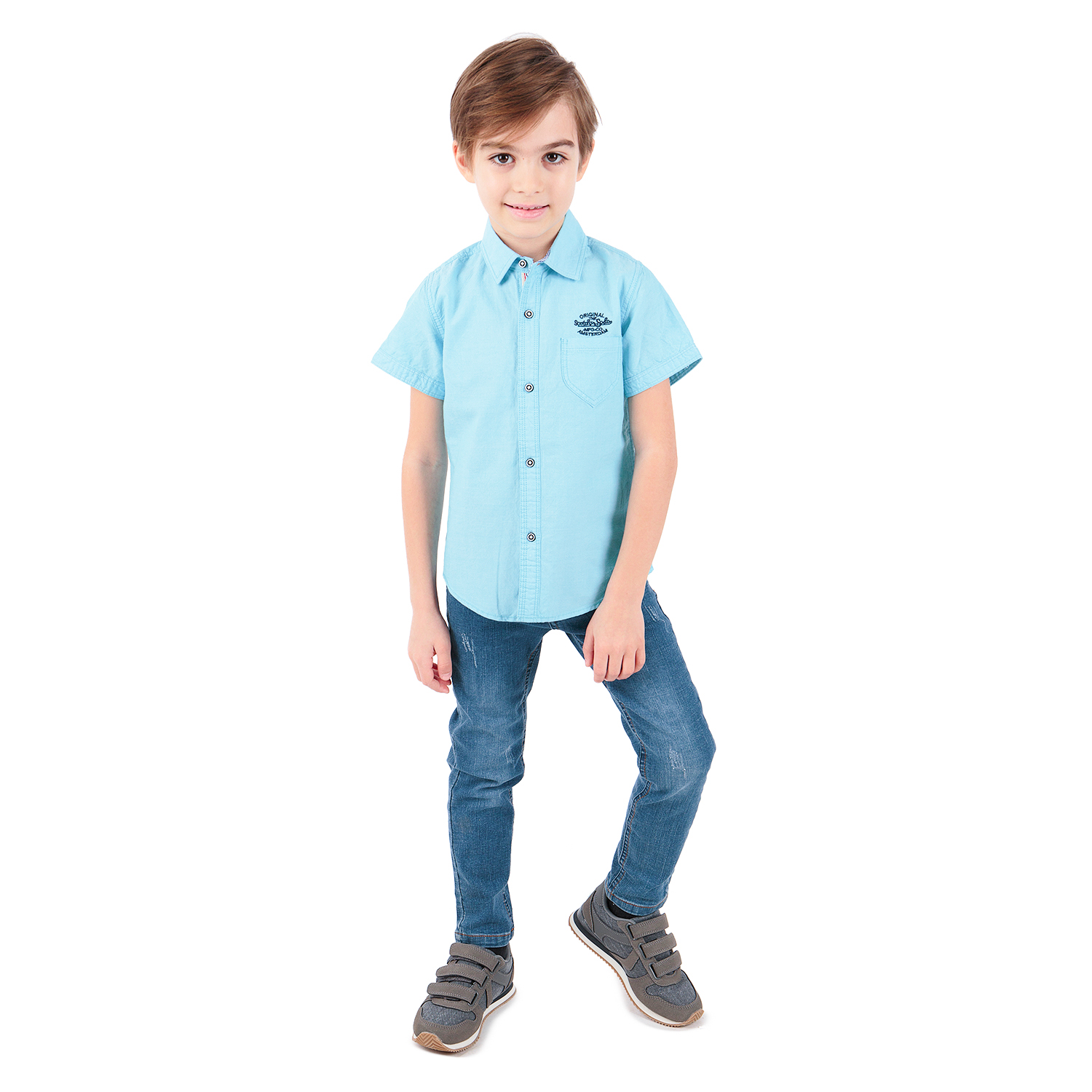 

Рубашка детская Fun Time SS20AL09/turquoise р.98, SS20AL09/turquoise