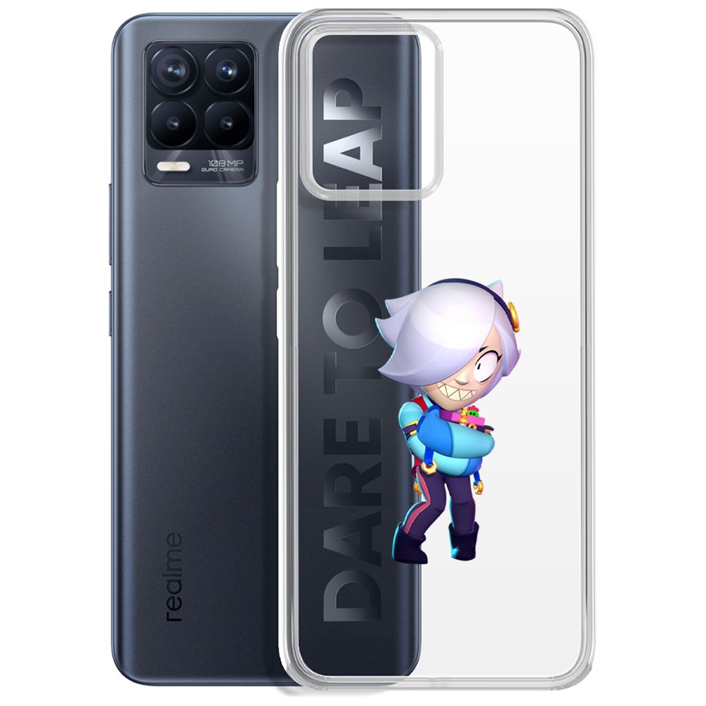 

Чехол-накладка Brawl Stars-Колетт для Realme 8/8 Pro 4G, Прозрачный