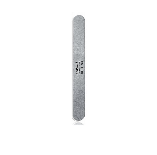 фото Набор, runail, пилка для искусственных ногтей закругленная, серая, 120/120, 10 шт runail professional