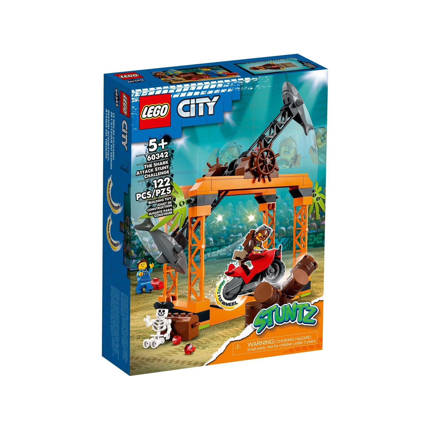 

Конструктор Lego City 60342 Испытание трюков с нападением акул в городе