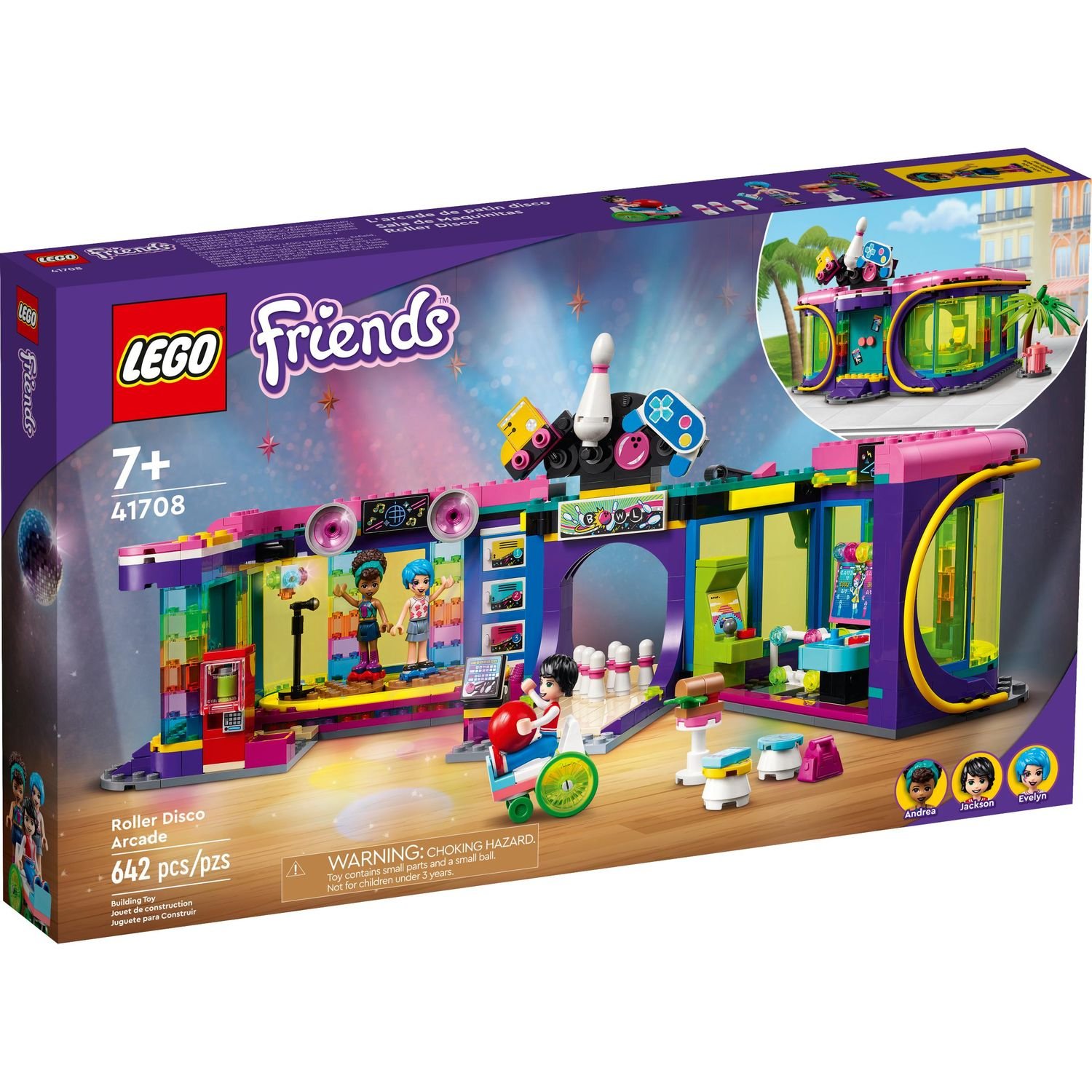 Конструктор LEGO Friends 41708 Диско-аркада для роллеров