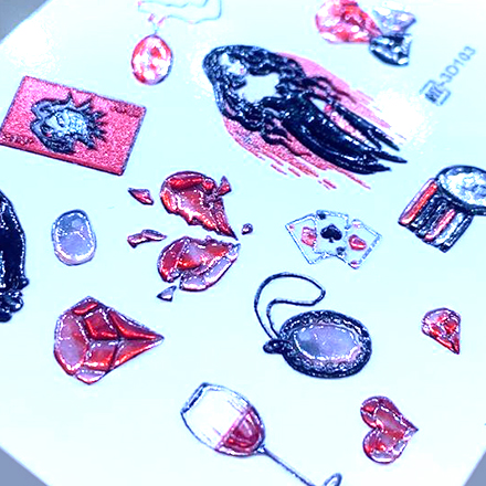 

Набор, Anna Tkacheva, 3D-слайдер Crystal HT №103 «Девушки. Любовь », 2 шт., Разноцветный