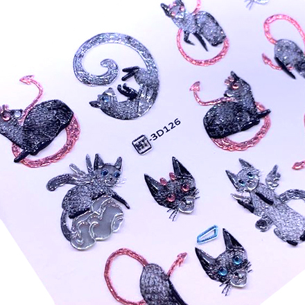 

Набор, Anna Tkacheva, 3D-слайдер Crystal HT №126 «Животные. Кошки», 2 шт., Разноцветный