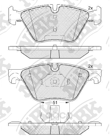 

Колодки дисковые передние BMW F10/F11 3.0i/2.0D 10> PN0545-NIBK, PN0545-NIBK колодки дисковые передние BMW F10/F11 3.0i/2.0D 10>