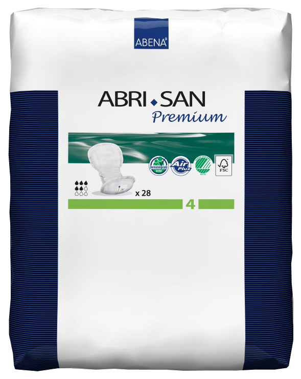 Купить Впитывающая прокладка Abena Abri-San (№ 4 (20х44)), 20x44