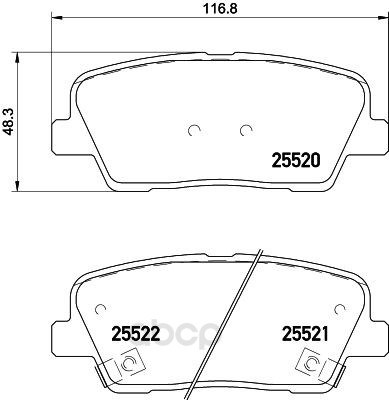 

Тормозные колодки brembo задние дисковые p30081, Колодки тормозные дисковые | зад |