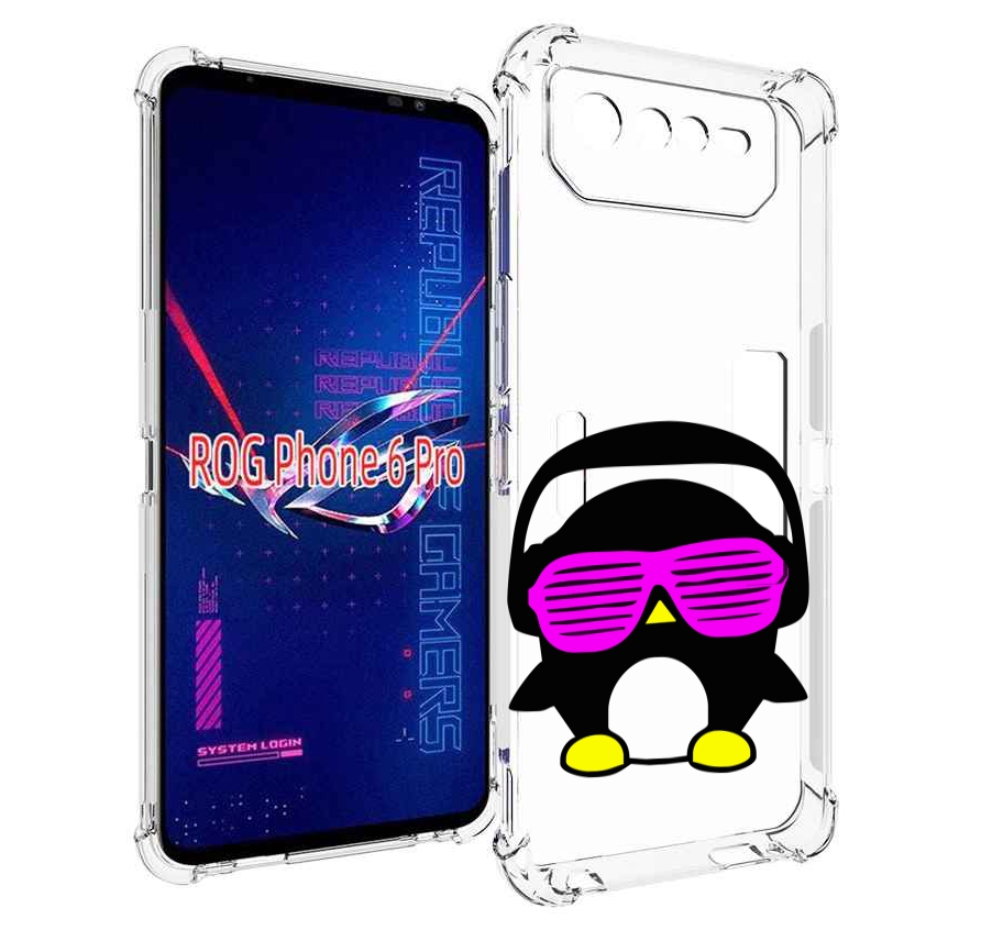 

Чехол MyPads пингвин для Asus ROG Phone 6 Pro, Прозрачный, Tocco