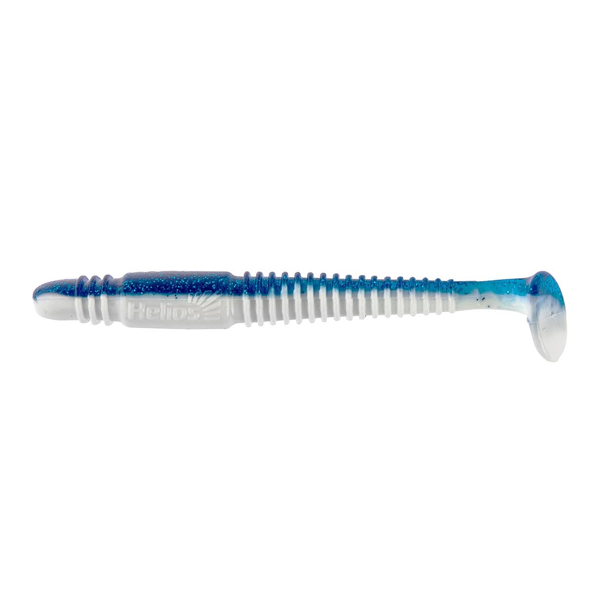 

Виброхвост Minoga 3,75"/9.5 см Blue Sparkles & White 5шт. (HS-17-026) Helios