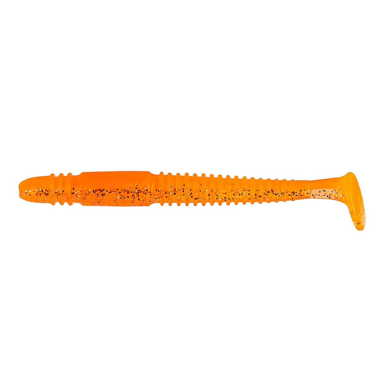 

Виброхвост Minoga 3,75"/9.5 см Orange & Sparkles 5шт. (HS-17-022) Helios, Оранжевый, Minoga