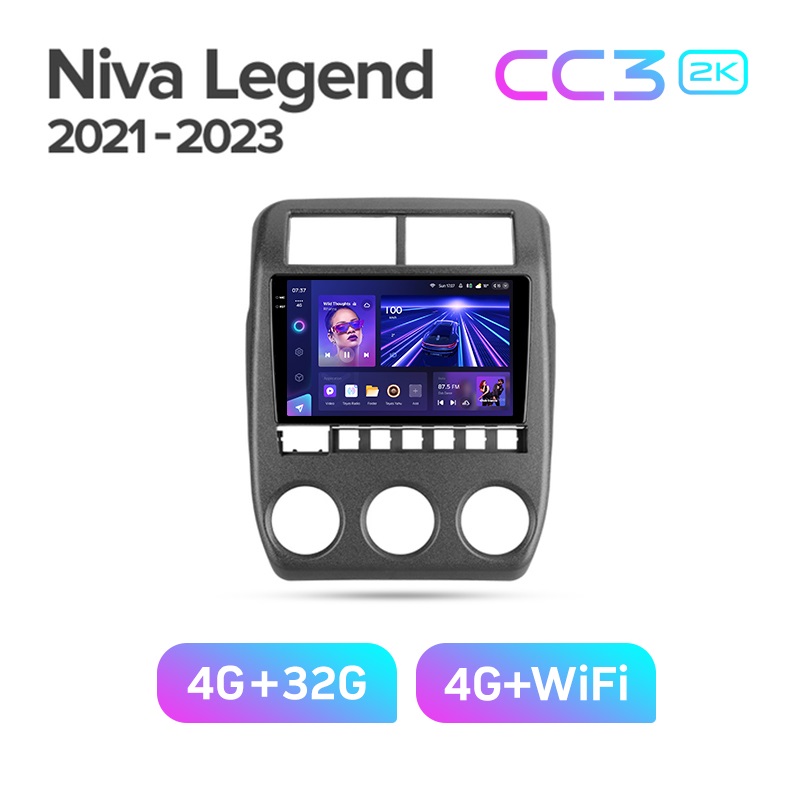 Магнитола TEYES LADA NIVA LEGEND BRONTO 2021-2023 г CC3 2K 432ГБ 3489000₽