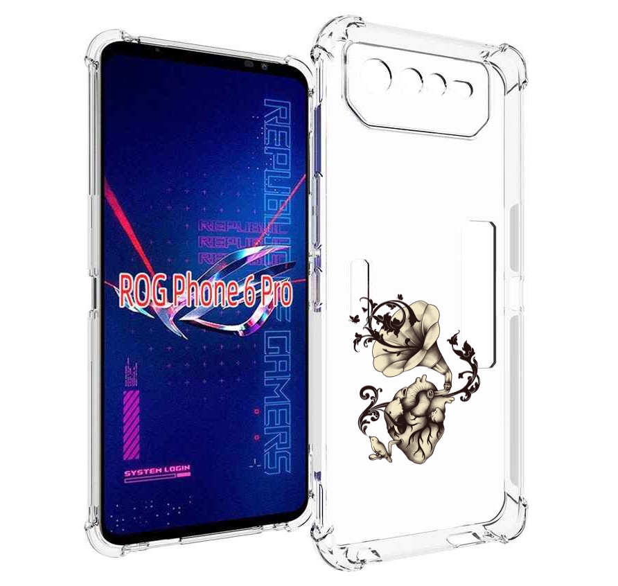 

Чехол MyPads Граммофон для Asus ROG Phone 6 Pro, Прозрачный, Tocco