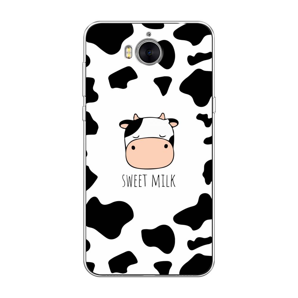 

Чехол на Huawei Y5 2017 "Sweet milk", Розовый;белый;черный, 62550-1