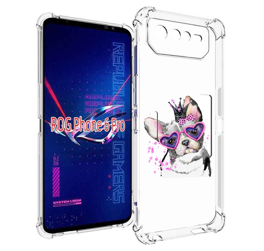 

Чехол MyPads принцесса для Asus ROG Phone 6 Pro, Прозрачный, Tocco