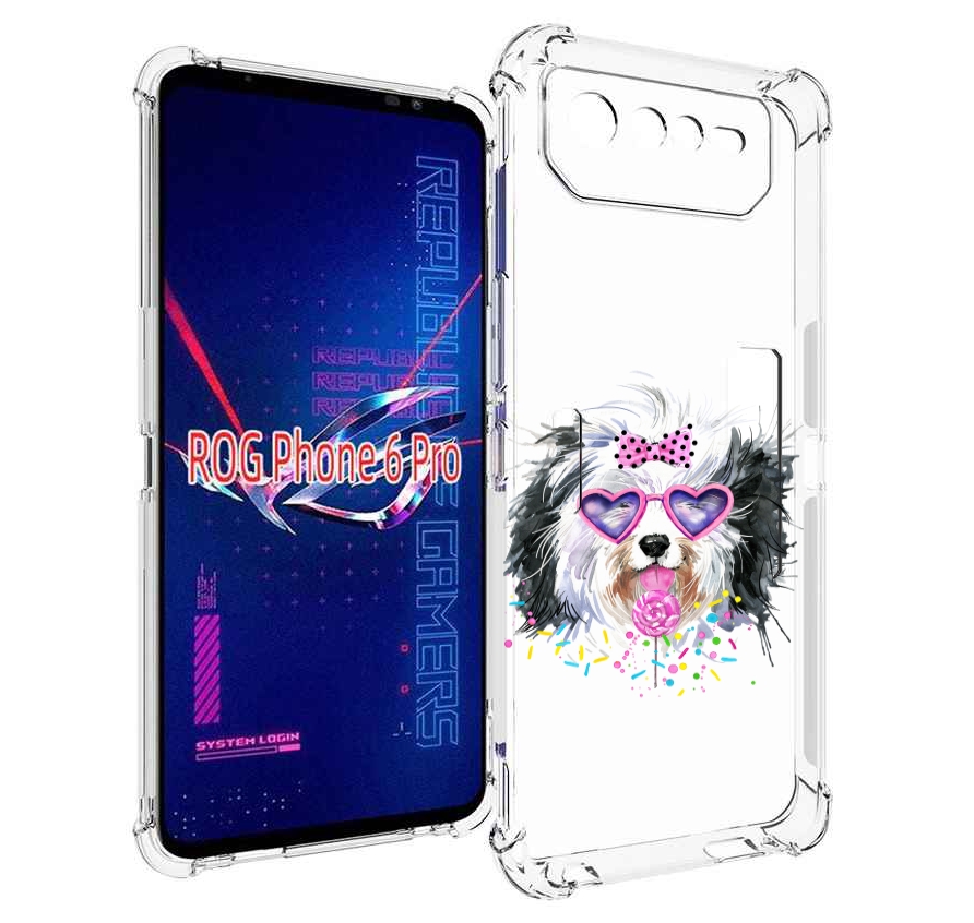 

Чехол MyPads пушистик для Asus ROG Phone 6 Pro, Прозрачный, Tocco