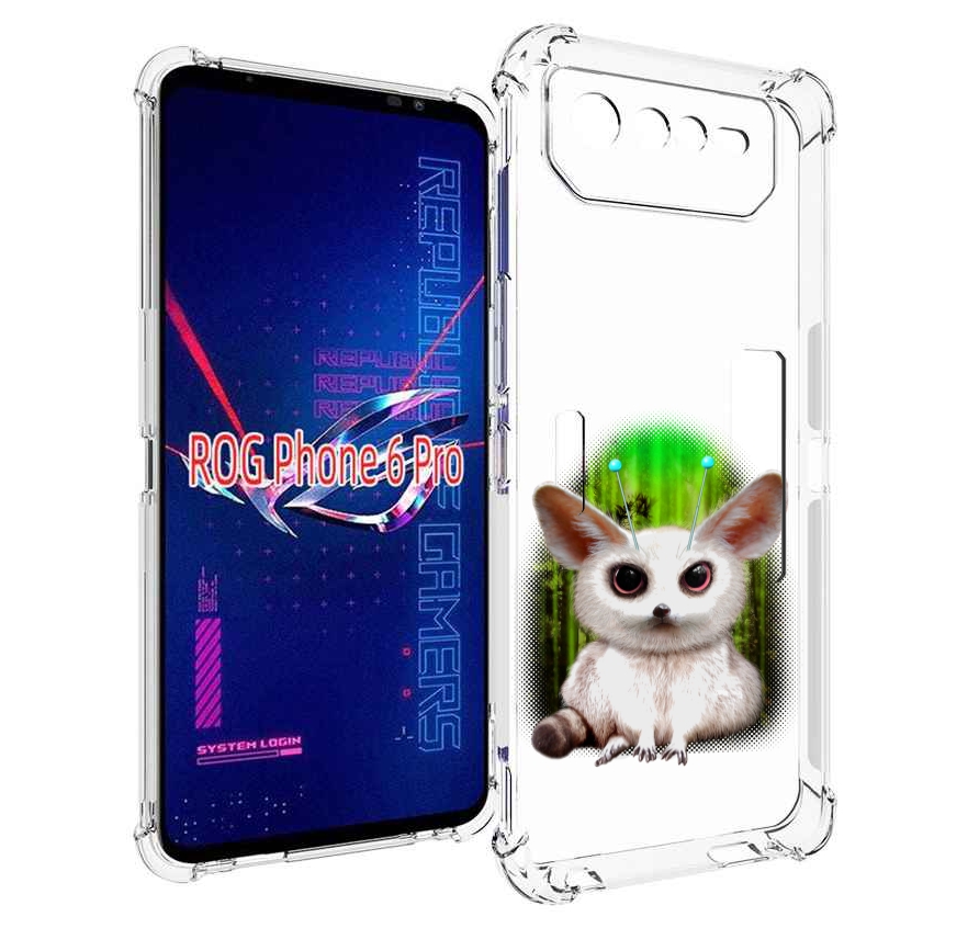 

Чехол MyPads пушистое животное для Asus ROG Phone 6 Pro, Прозрачный, Tocco