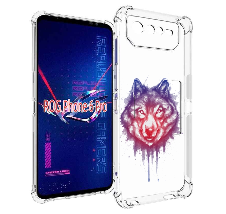 

Чехол MyPads пушистый волк для Asus ROG Phone 6 Pro, Прозрачный, Tocco