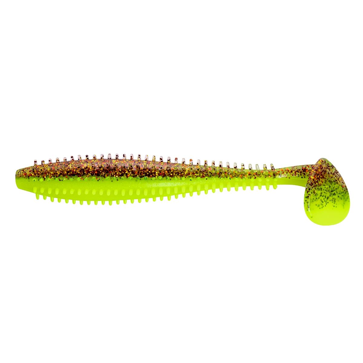 

Виброхвост Shaggy 5,12"/13 см Golden Lime 5шт. (HS-18-048) Helios