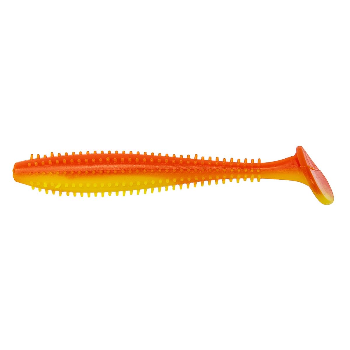 

Виброхвост Shaggy 5,12"/13 см Orange & Yellow 5шт. (HS-18-015) Helios