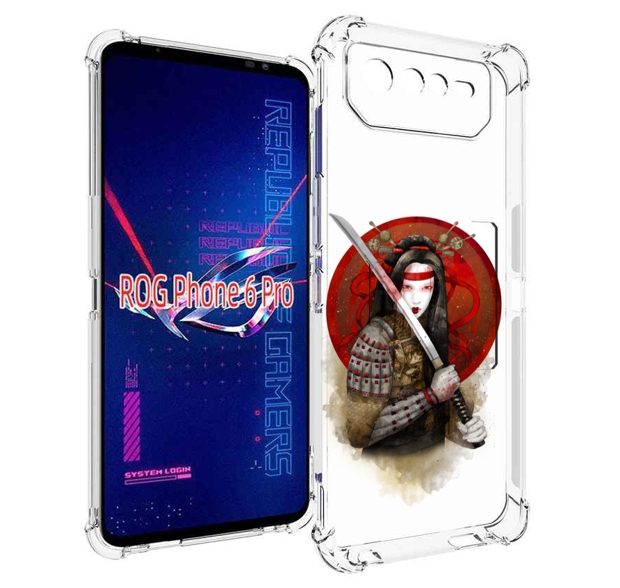 

Чехол MyPads рисованная девушка с катаной для Asus ROG Phone 6 Pro, Прозрачный, Tocco