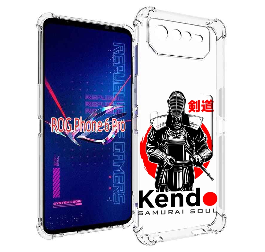 

Чехол MyPads рисованый самурай для Asus ROG Phone 6 Pro, Прозрачный, Tocco