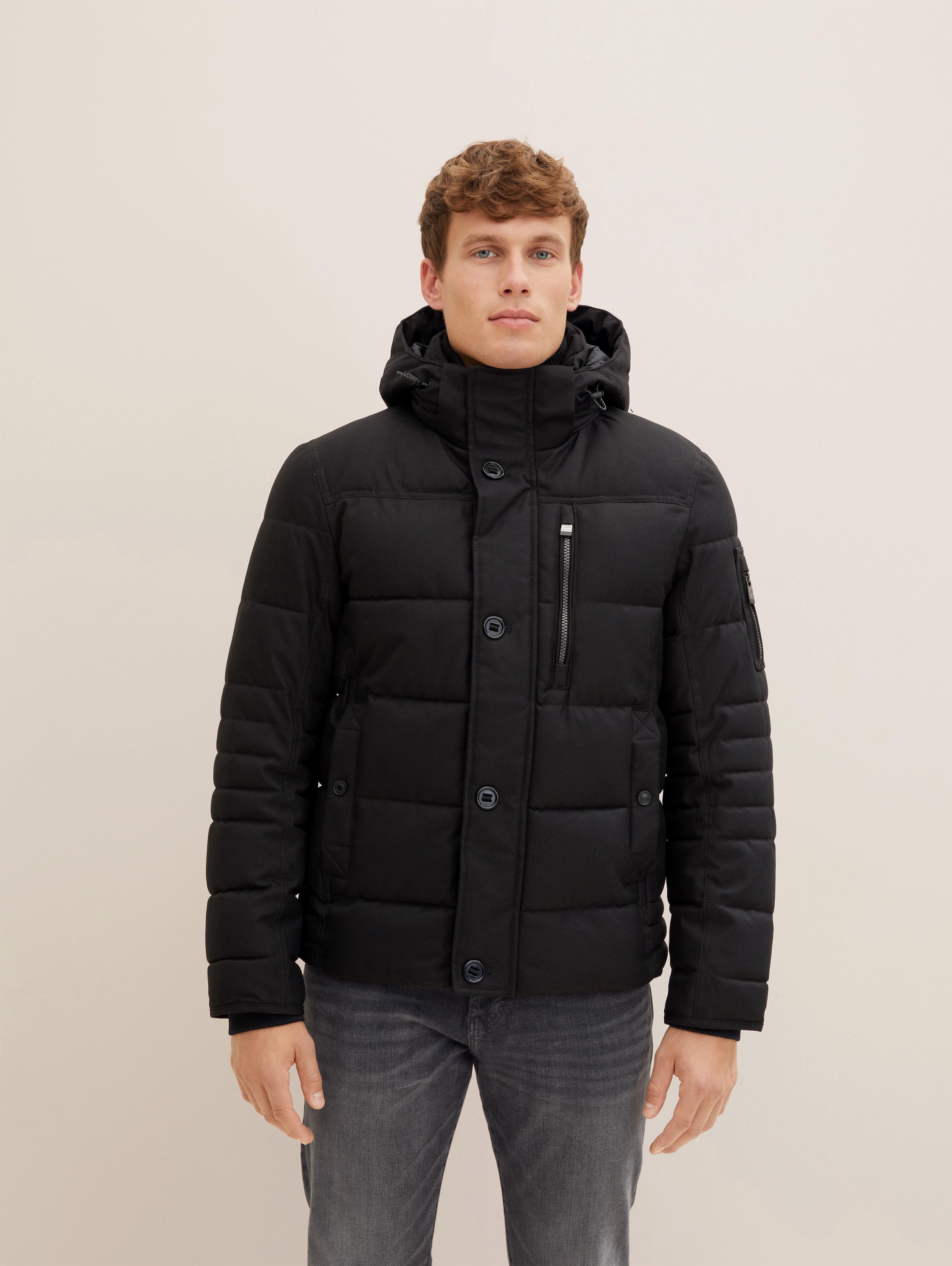 

Куртка мужская TOM TAILOR 1032486 черная 2XL, 1032486