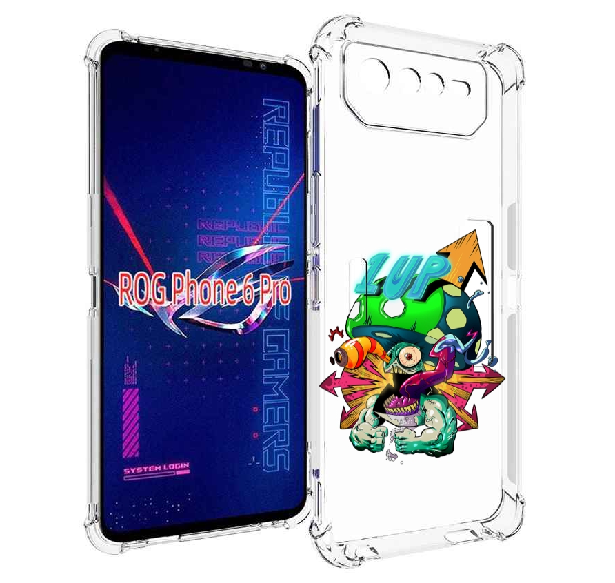 

Чехол MyPads сильный гриб абстракция для Asus ROG Phone 6 Pro, Прозрачный, Tocco