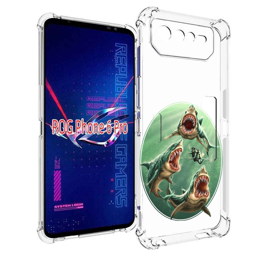 

Чехол MyPads синяя бездна для Asus ROG Phone 6 Pro, Прозрачный, Tocco