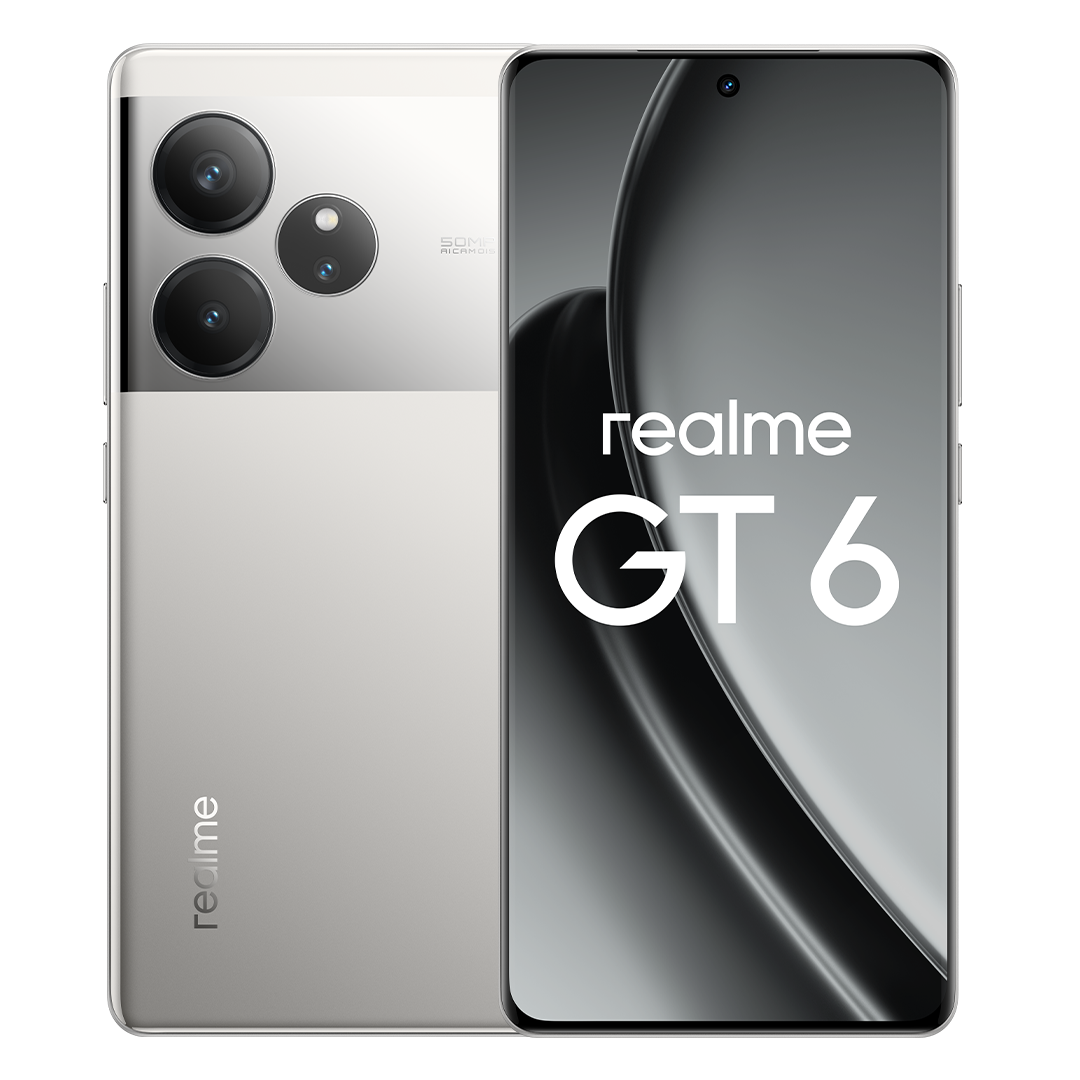 

Смартфон Realme RMX3851 GT6 12/256 Gb серебристый, RMX3851