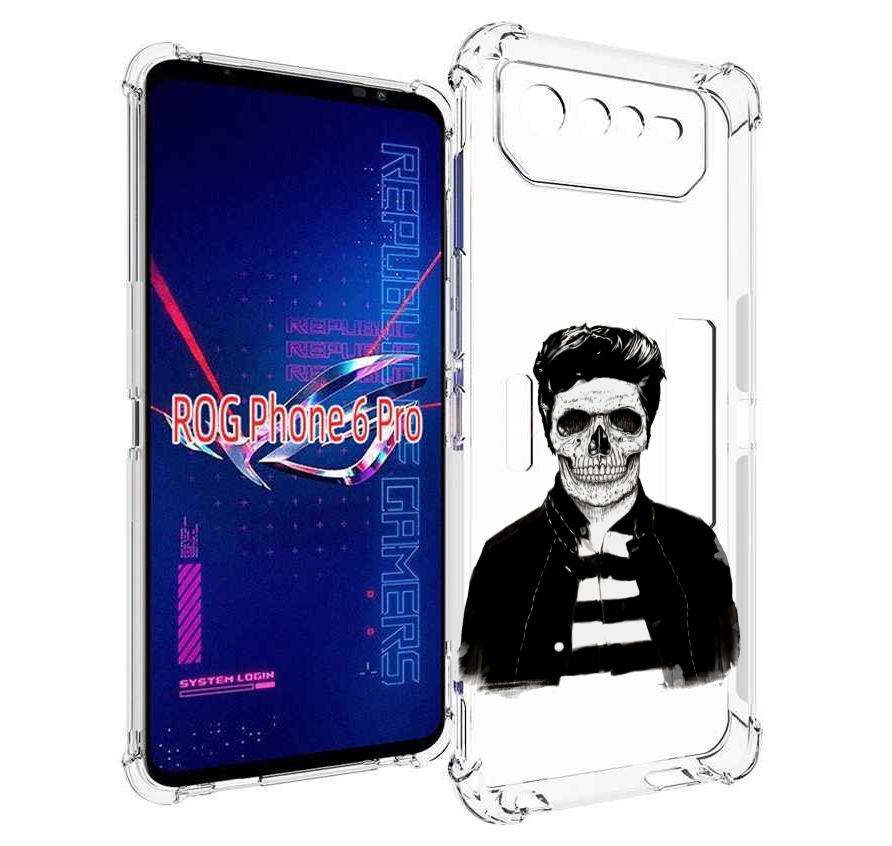 

Чехол MyPads скелет для Asus ROG Phone 6 Pro, Прозрачный, Tocco