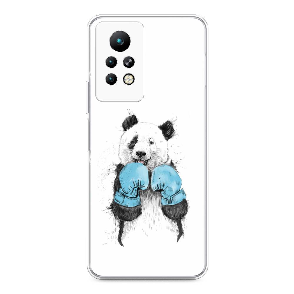 

Чехол для Infinix Note 11 Pro "Панда боксер", Голубой;белый;серый, 3100550-1