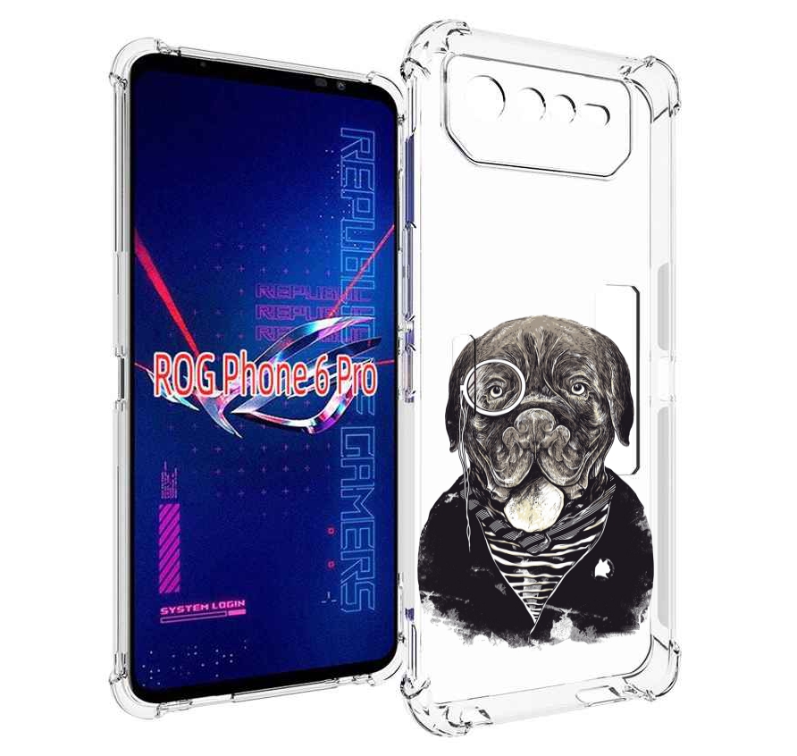 

Чехол MyPads солидный песик для Asus ROG Phone 6 Pro, Прозрачный, Tocco
