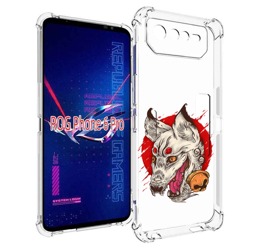 

Чехол MyPads страшная собака для Asus ROG Phone 6 Pro, Прозрачный, Tocco