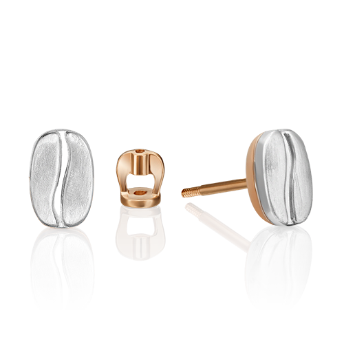 

Серьги-пусеты из красного золота PLATINA jewelry 02-4916-00-000-1111, 02-4916-00-000-1111