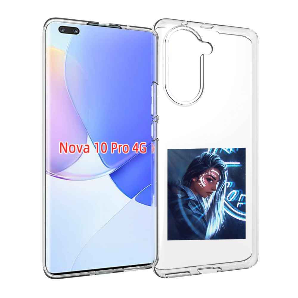 Чехол MyPads девушка-из-антарктиды женский для Huawei Nova 10 Pro противоударный